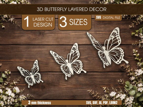 3D Hanging Butterfly Laser Cut: Summer Design Asset Review