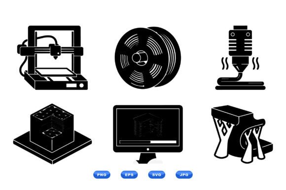 3D Printing Icon Collection