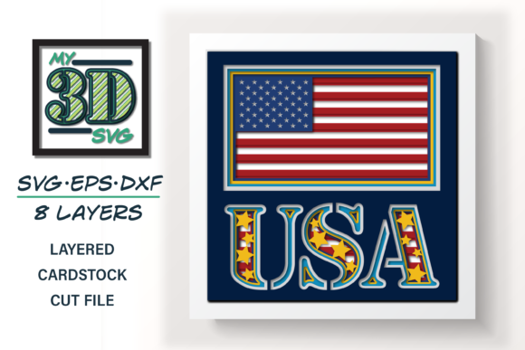 3D USA - 4th of July: A Designer’s Review for Shadow Boxes