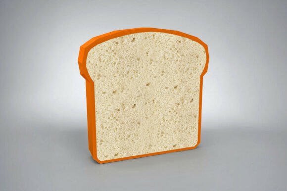 Bread Slice Favor - 3d Papercraft