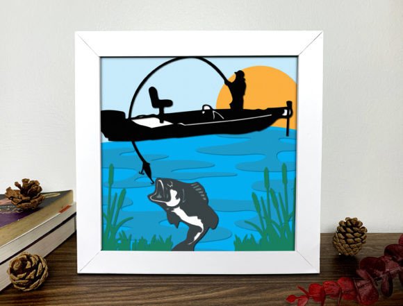Fishing 3D Shadow Box Svg Review