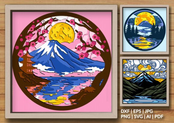 Mountain Lake Landscape 3D Shadow Box Review