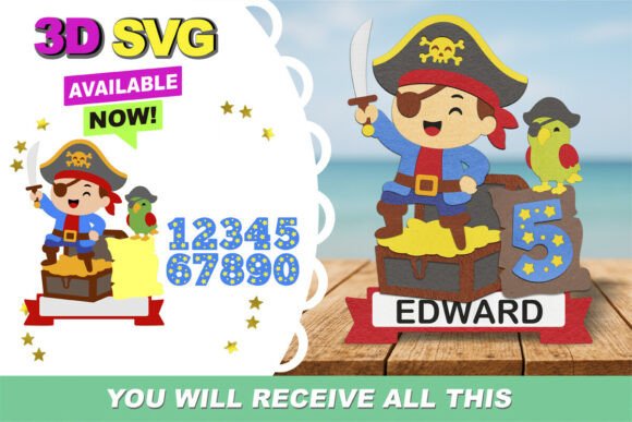 Pirate Cake Topper 3D SVG: A Brand Designer’s Review for Birthdays