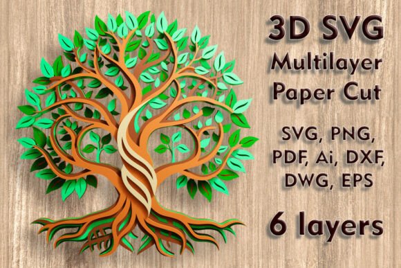 Tree of Life 3D SVG Multilayer Paper Cut Review